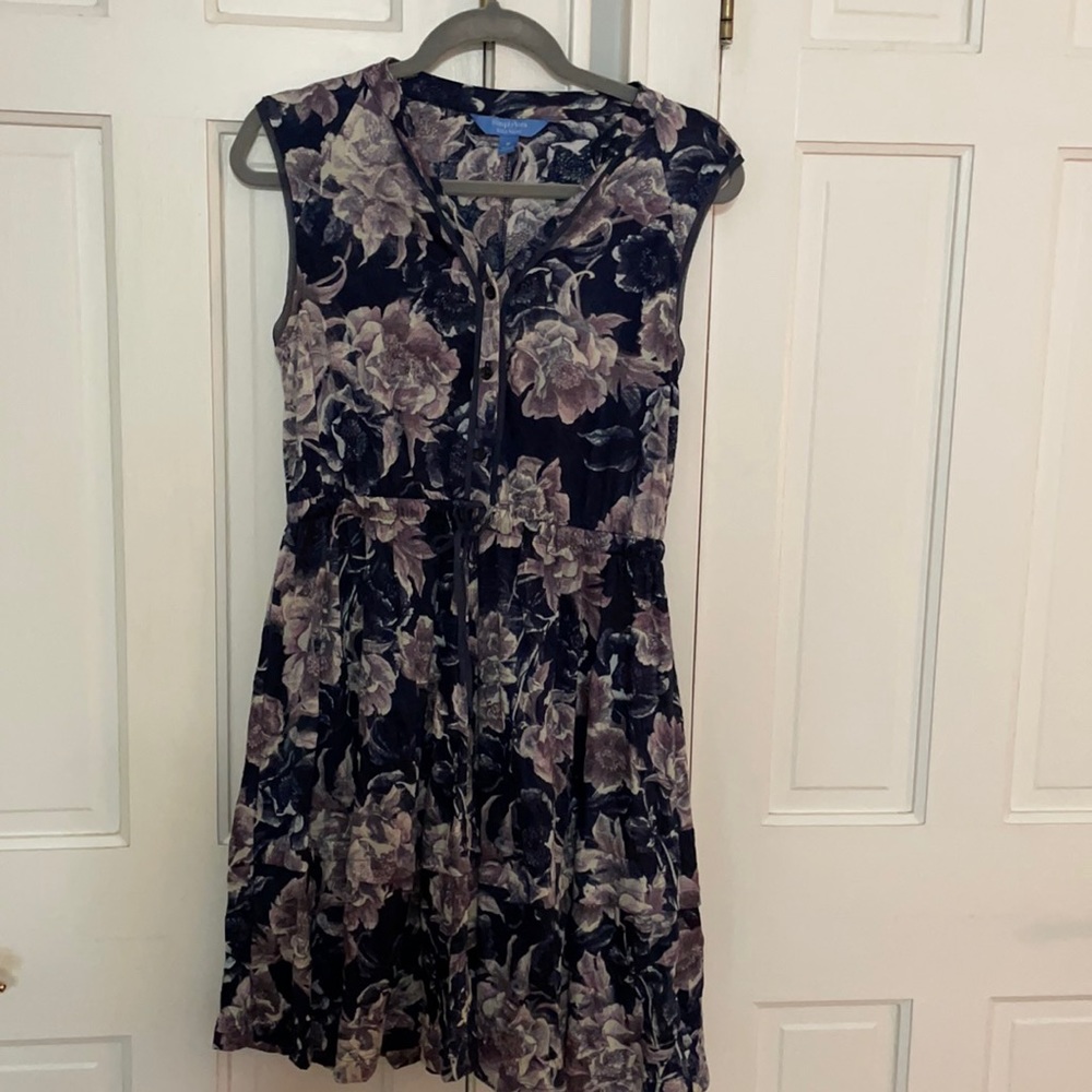 Beautiful Vera Wang dark blue and lilac dress